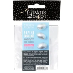 Emballage Pour Bonbons Argenté 50 feuilles Patisdécor