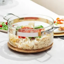 Faitout en Verre avec Couvercle 24 x H 12 cm Belissam Mastrad