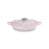 Faitout Fonte Émaillée Pétales Shell Pink 26 cm Le Creuset