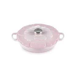 Faitout Fonte Émaillée Pétales Shell Pink 26 cm Le Creuset