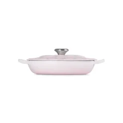 Faitout Fonte Émaillée Pétales Shell Pink 26 cm Le Creuset