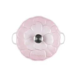 Faitout Fonte Émaillée Pétales Shell Pink 26 cm Le Creuset