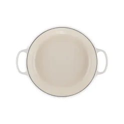 Faitout Meringue en Fonte avec Intérieur Sable 30 cm Le Creuset Signature