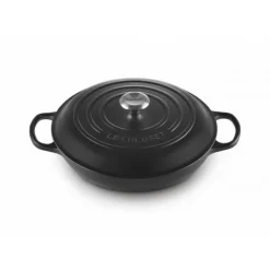 Faitout Noir Mat en Fonte avec Intérieur Noir 30 cm Le Creuset Signature