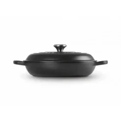 Faitout Noir Mat en Fonte avec Intérieur Noir 30 cm Le Creuset Signature
