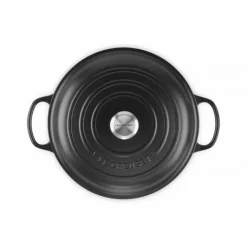 Faitout Noir Mat en Fonte avec Intérieur Noir 30 cm Le Creuset Signature