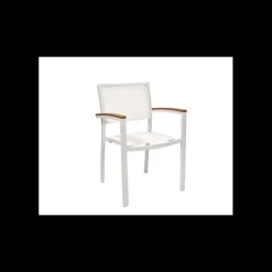 Fauteuil en Aluminium Laqué Monaco Blanc Ezpeleta