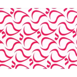 Feuilles de transfert chocolat vagues rouges 34 x 26,5 cm (x10)