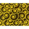 Feuilles de transfert chocolat spirales jaunes 34 x 26,5 cm (x10)