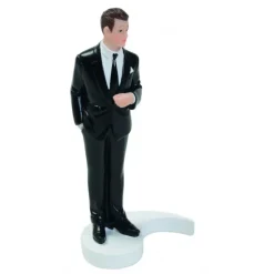 Figurine Mariage Marié Brun 15 cm