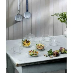 FIN DE SERIE Casserole En Verre Double Paroi 12 cl (x2) Luigi Bormioli THERMIC GLASS
