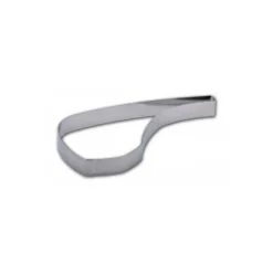 FIN DE SERIE Cercle Inox Côte d'Agneau 14 x 4,5 cm x H 1,5 cm Gobel