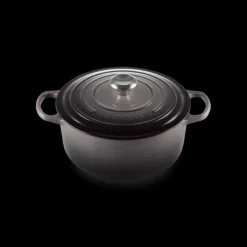 FIN DE SERIE Cocotte en Fonte Ronde 26 cm Flint Le Creuset Signature