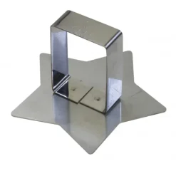 FIN DE SERIE Poussoir Etoile inox 78 x 78 mm - Gobel
