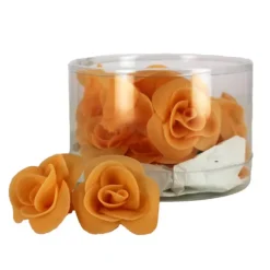 Fleur en sucre Roses couleur pêche Ø 3,5 cm (x15) Mallard Ferrière