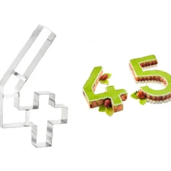 Grand Emporte Pièce Inox Chiffre 4 32x18 cm