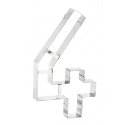 Grand Emporte Pièce Inox Chiffre 4 32x18 cm