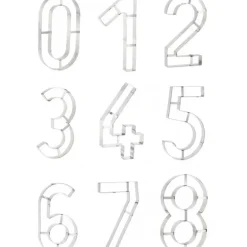 Grand Emporte Pièce Inox Chiffre 8 32x18 cm