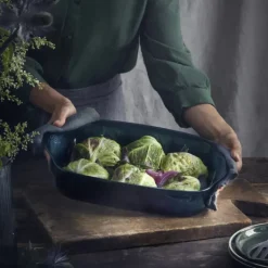 Grand Plat à Four Rectangulaire en Céramique 42,5 x 28 cm Belle-Île Emile Henry