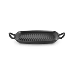 Gril en Fonte Rectangulaire 30 cm Noir Mat Le Creuset