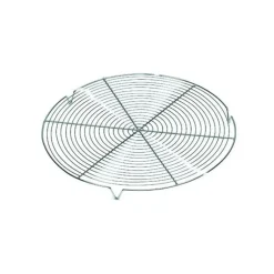 Grille Ronde avec pieds Chromée Ø 28 cm
