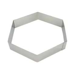 Hexagone à Mousse Inox 16 cm x H 4,5 cm Mallard