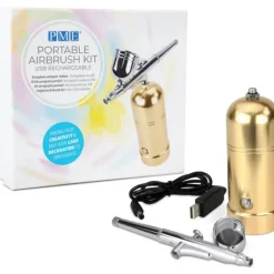 Kit Aérographe Alimentaire Portatif Doré PME