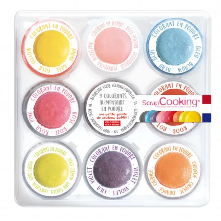 Kit Colorant Alimentaire en Poudre 15,8 g (x9) Scrapcooking