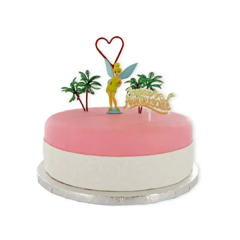 Kit Décor Gâteau Fée Clochette (5 pièces)