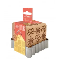 Kit Décoration Biscuit Motif Fleur Scrapcooking