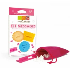 Kit Messages Biscuits Personnalisés 85 Emporte pièces Scrapcooking