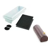 Kit Moule à Bûche Torsade Plastique 25 x 8 cm x H 6,7 cm Silikomart Professional