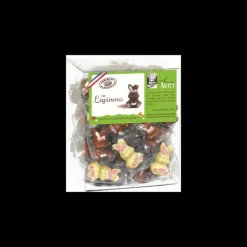 Lapin Décoré Chocolat Lait et Blanc 10g x45