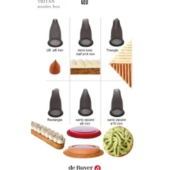 Lot 6 Douilles Tritan Formes Géométriques De Buyer