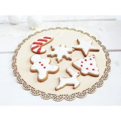 Lot Découpoirs Noël Inox Dorés x3 Scrapcooking