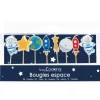 Lot de 8 bougies « Espace » ScrapCooking