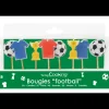 Lot de 8 Bougies Football Scrapcooking