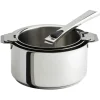 Lot de 3 Casseroles Inox Mutine avec 1 Poignée Amovible Casteline Cristel