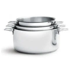 Lot de 3 Casseroles Twisty 16, 18 et 20 cm
