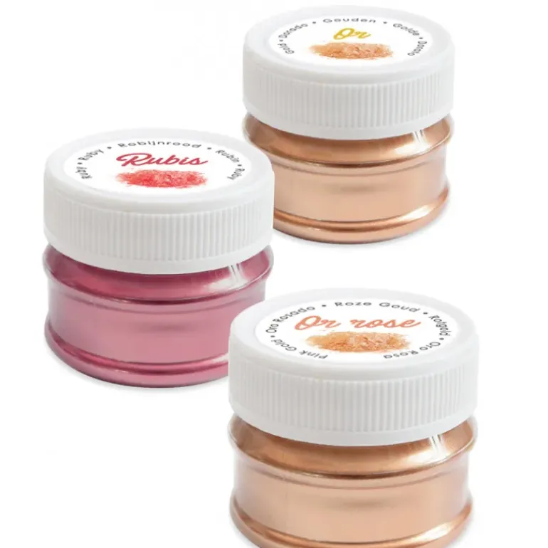 Lot de 3 Colorants Alimentaires de Surface Irisés Scrapcooking