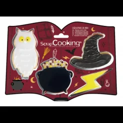 Lot de 4 Emporte-pièces Inox Sorcier Scrapcooking