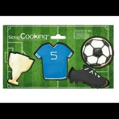Lot de 4 Emporte-Pièces Inox Football Scrapcooking