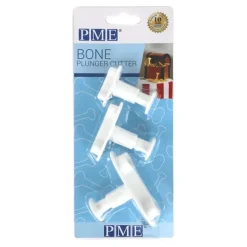 Lot de 3 Emporte-Pièces Os avec Poussoir PME