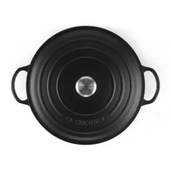 Marmite en Fonte 32 cm Noir Mat Le Creuset Signature