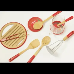 Maryse Silicone et Bambou 28 cm Rouge Pebbly