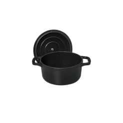 Mini Cocotte en Fonte Ronde 14 cm Noir Mat Chasseur
