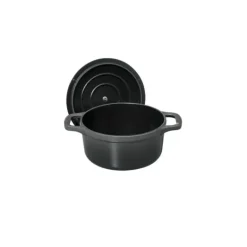 Mini Cocotte en Fonte Ronde 10 cm Caviar Chasseur