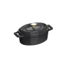 Mini Cocotte ovale 11 cm Staub fonte Noir