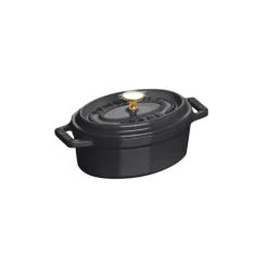 Mini Cocotte ovale 11 cm Staub fonte Noir