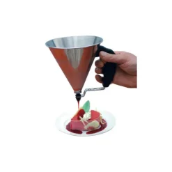 Mini Entonnoir à Piston Inox Noir KWIK De Buyer